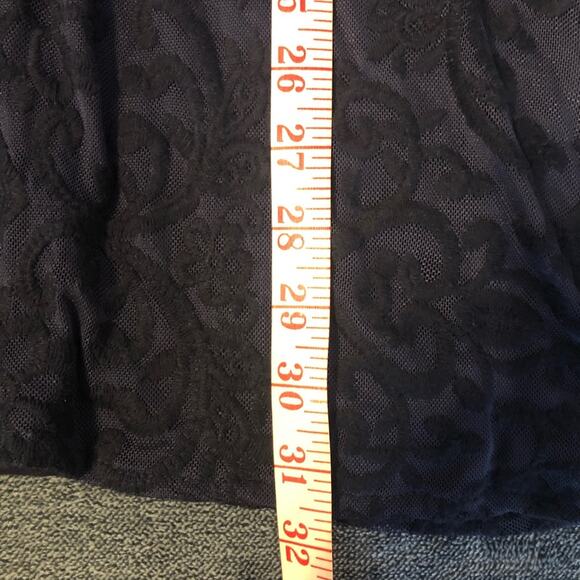 Forever 21 women's size large navy long sleeved dress preloved condition - Picture 6 of 7